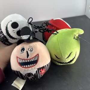 Nightmare Before Christmas THE MAYOR, OOGIE, JACK And SALLY Plush Lot